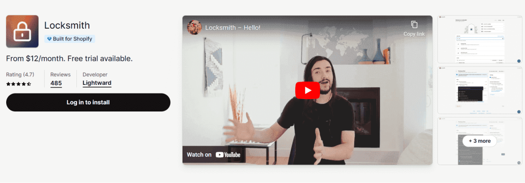 best security app for any store - shopify locksmith